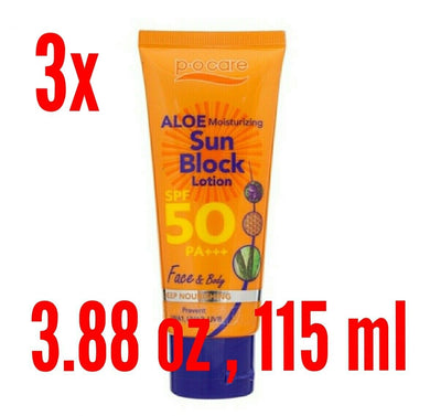 3x Nourishing Skin Moisturizing Sunscreen Sun Block Lotion SPF50 PA+++ 3.88 oz