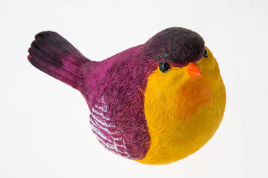 Little Bird Pink Chubby Resin Hand Painted Cute Animal Figure Decor Craft