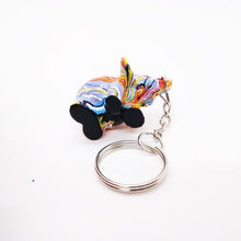 Load image into Gallery viewer, Little Elephant Keyring Resin V.1 Miniature Handmade Fancy Key Collectible Gift