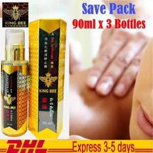 3x King Bee Honey Gel Apitherapy Relieve Pain Treatment Massage Relax Menthol