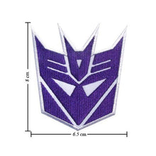 Load image into Gallery viewer, Transformers Patch Decepticon Logo Auto Bot Embroidered Iron Patches Appliques