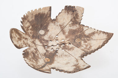 Soap Bottom Plate Saucer Coconut Shell Carved Hand Craft Nature Design Decor Art