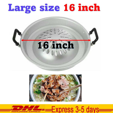 Thai Mookata Korean Grill Pan Aluminium Premium BBQ Steak Barbecue Cooktop 16