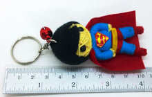 Load image into Gallery viewer, Superman Handmade Rope Keyring Charm SUPER HERO Keyring Cute Souvenir
