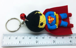 Superman Handmade Rope Keyring Charm SUPER HERO Keyring Cute Souvenir