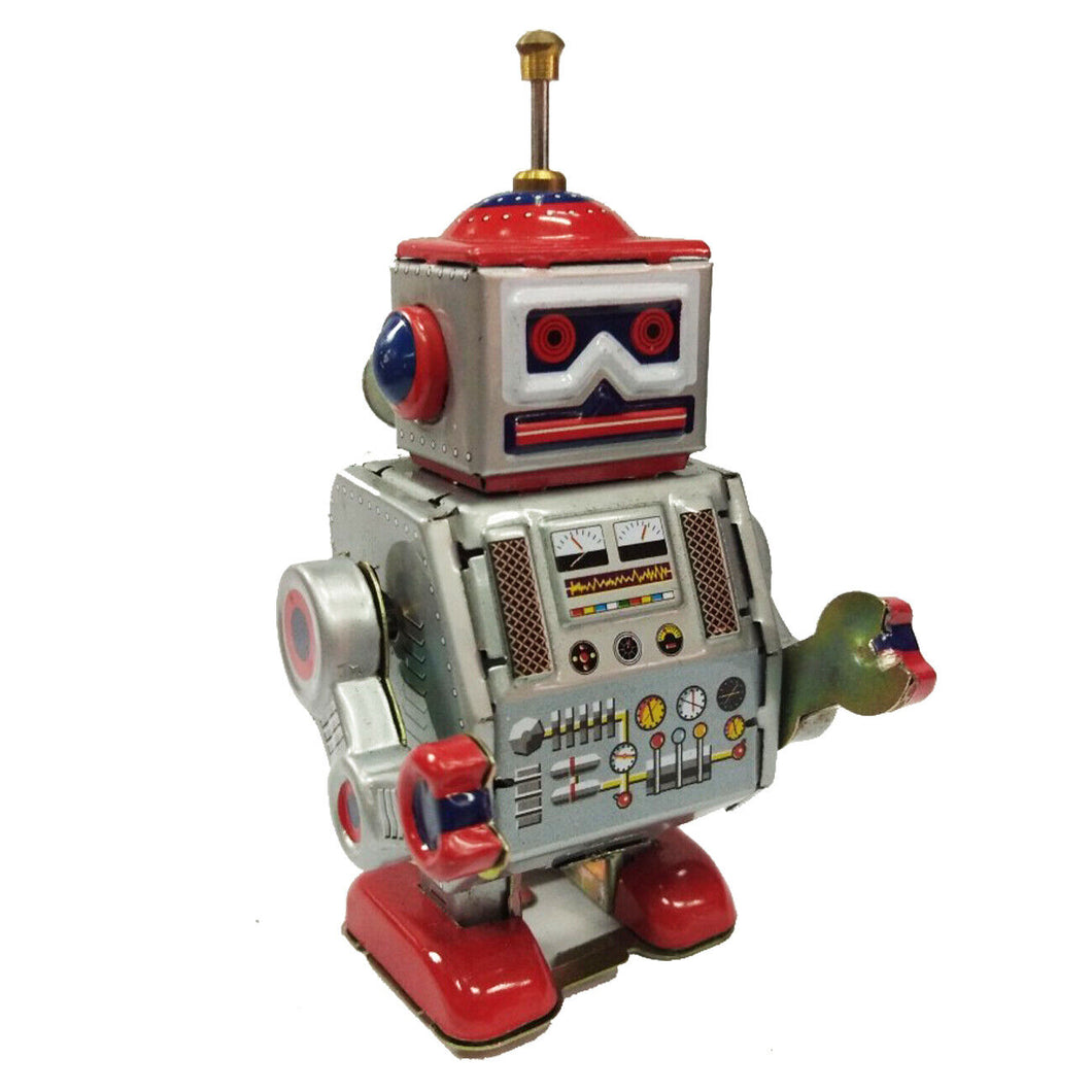 Robot radio machinery Tin Toy Vintage Collectible Clockwork Tin Toy Decor Gift