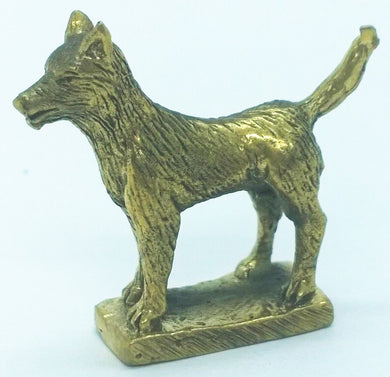 Amulet Dog Brass Miniature Talisman Love Charm Magic Thai Pendant