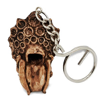 Load image into Gallery viewer, Predator Alien Keyring Keychain Human Skull Bonehead Handmade Biker Chopper