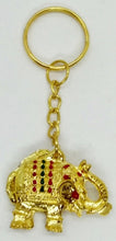 Load image into Gallery viewer, Keyring Elephant Gold Animal Lover Doll Pattern Scotch Sewing Charm Decor