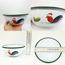 Load image into Gallery viewer, Rare Chicken Enamelware Enamel Mug Cup Bowl Camping Animal Pet Two Pieces Set