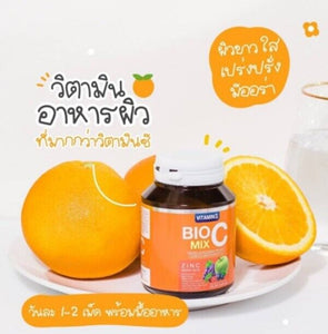 6 BOX BIO C MIX Vitamin C 1000mg Skin Lightening Body Anti-Aging Antioxidant