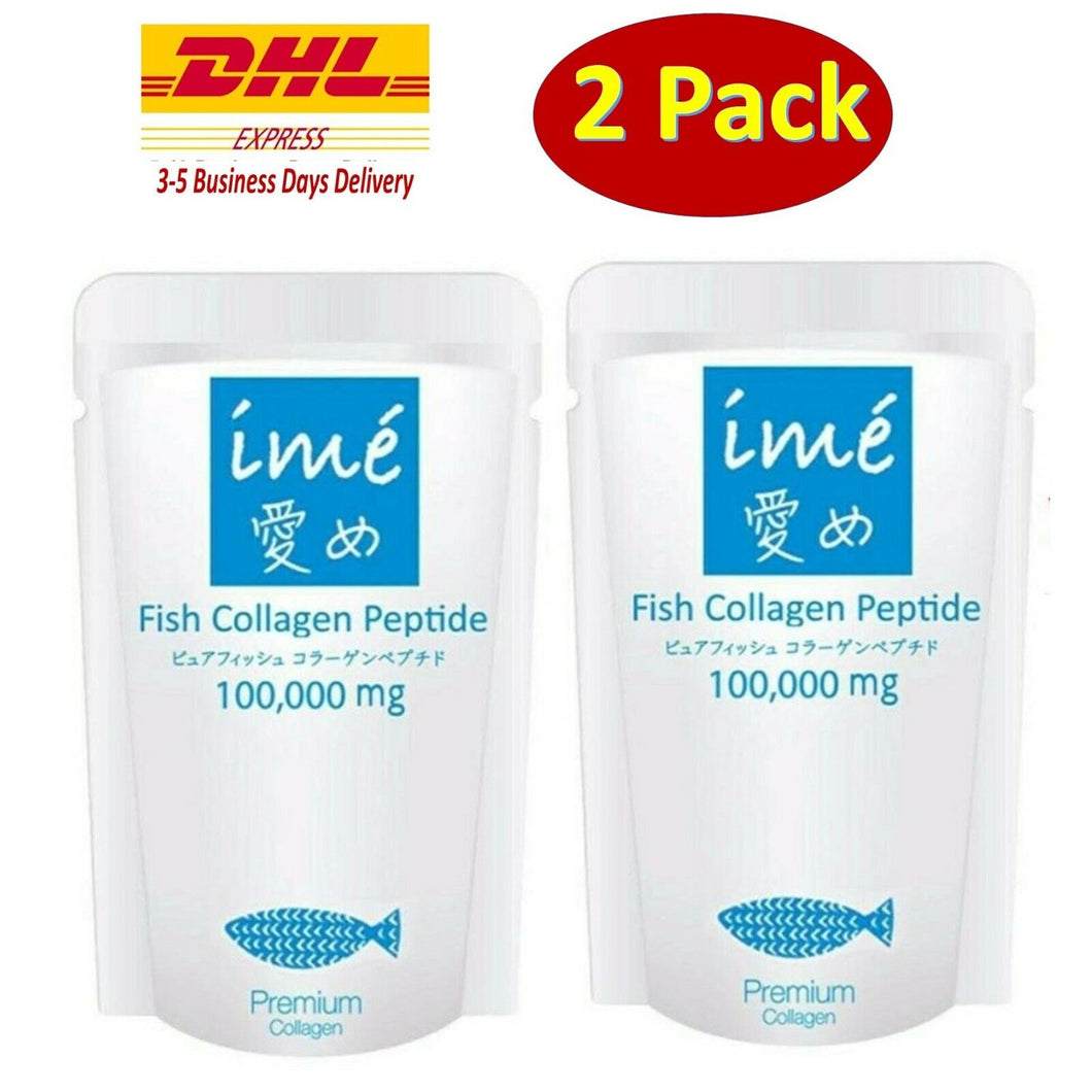 2x Ime Japanese Fish Collagen Peptides Pure 100% Powder Anti-Aging Radiance Aura