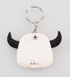 Handmade fabric keyring Buffalo ideas pattern animal charm lovely pet keychain