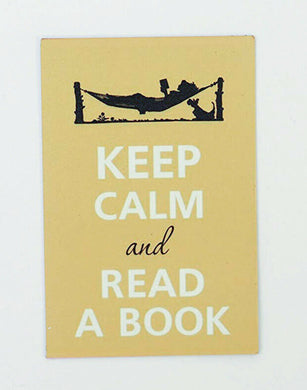 KEEP CALM READ A BOOK pic Design Vintage Poster Magnet Fridge Collectibles Home