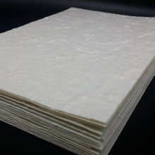 Load image into Gallery viewer, A5 Mulberry Paper Sheet White Handmade Natural Card Invitation Craft 50 Sheets