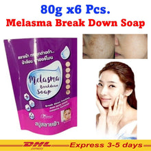Load image into Gallery viewer, 6x Melasma Soap Freckles Dark Spots Blemishes Facial Radiant Skin 80g