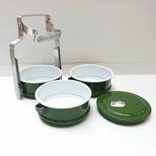 Load image into Gallery viewer, Thai Enamel Tiffin Lunch Box Food Carrier Container Pinto Bento Enamelware