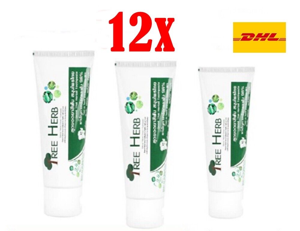 12 Teeth Whitening Sensitive Teeth Herbal Clove Toothpaste Travel Size Lot 2.8oz