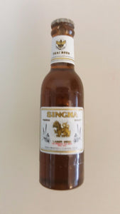 Singha Beer Bottle Magnet Plastic Shaped Bottle Beer Thai Collectibles Easter