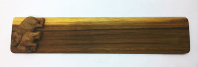 Carved Elephant Bookmark Wooden Craft Handmade Ver.11 Accessory Collectibles