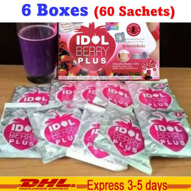 60sachets IDOL Berry Plus Weight Loss Slim Diet Drink Fat Burn Block White Skin