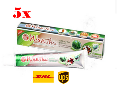 5 Thai herbal toothpaste vintage Concentrated formula teeth whitening toothpaste