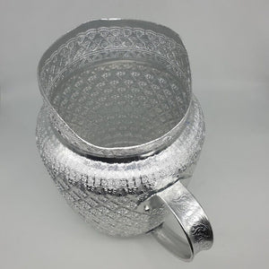 Pitcher Jug Jar Mug Aluminum Liquid Water Vintage Thai Silver Drinking