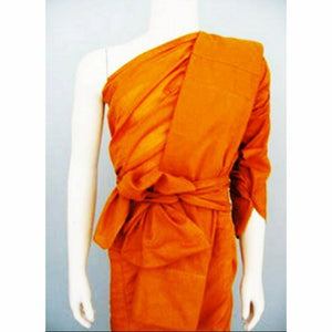 Set of 7 Pcs. Thai Buddhist's Robe Premium Monk Clothing Ji Worn Temple Thailand