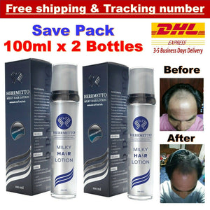 2 x HERRMETTO Milky Hair Lotion Growth Serum Reduce Hair Loss Nourishing Liquid