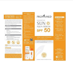 8x Sunscreen Cream Sensitive Sun Protection Nourishing Aqua Serum SPF50 1.35 oz