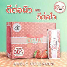 Load image into Gallery viewer, Colly Pink Collagen 6000 mg Strawberry Flavor Drink Collagen Peptide