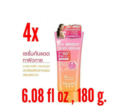 4x Nourishing Smooth Skin Whitening Bright Serum SPF 50+ PA+++ Full Body 180 ml