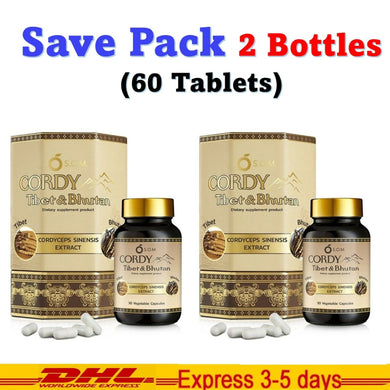 2x SOM Cordy Tibet & Bhutan Dietary Supplement Cordyceps Minerals Magnesium