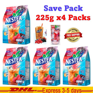 4 x NESTEA Instant Mixed Berries High Vitamin C Tea Mixes Iced Tea 225g