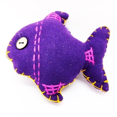 Keyring Fish V.10 Hand Sewing Doll Charm Cute Keychain Animal Lover Vintage Gift