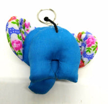 Load image into Gallery viewer, Elephant Dark Blue Keyring Doll Hand sewing charm cute keychain animal lover