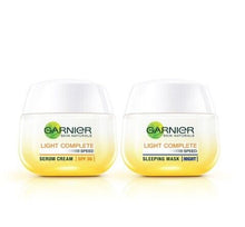 Load image into Gallery viewer, 3X Garnier Light Complete Whitening Serum Dark Spot Remover Day&amp;Night Face Cream