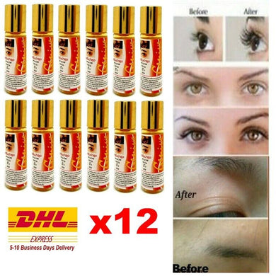 12 x Genive Fast Hair Growth Serum Grow Beard Eyebrows Eyleashes Mustache Faster