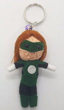 Load image into Gallery viewer, Green Lantern Handmade Rope Keyring Charm SUPER HERO Keyring Cute Souvenir