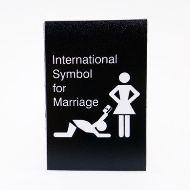 International For Marriage Funny Joke Design Vintage Poster Fridge Collectible