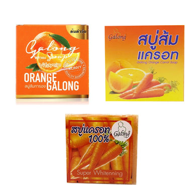 GALONG Soap ORANGE CARROT THAI HERBAL natural ingredient