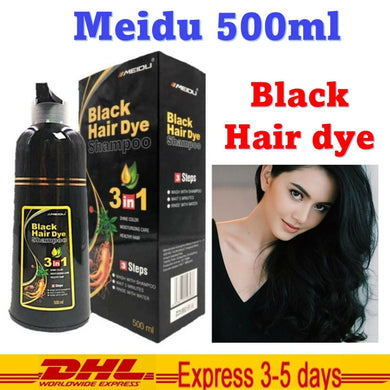 Meidu Hair Color Shampoo Change Color Black In 5 Minutes 3 In 1 Hair Dye