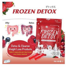 Load image into Gallery viewer, 12x Gluta Frozen Collagen 2in1 whitening+Frozen Detox Natural Cleanse skin capsu