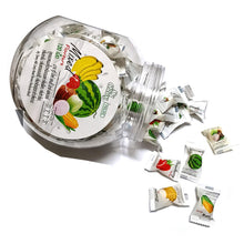 Load image into Gallery viewer, CHEWY CANDY BOTTLE MIX 5 FLAVORS 120 TTOFFEE HAOLIYUAN BRAND THAI DESSERT