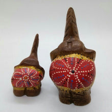 Load image into Gallery viewer, Elephant Mom &amp; Baby Ver.1 Wood Carved Doll Figurine Animal Collectibles Decor