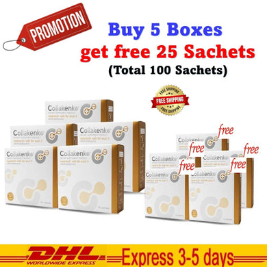 5x Collakenko Plus CK&B Collagen Powder Drink New for Nourish Knee Bone Joint