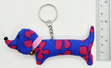 Load image into Gallery viewer, Keyring Dog Animal Lover Doll Pattern Scotch Sewing Charm Cute Fabric