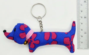 Keyring Dog Animal Lover Doll Pattern Scotch Sewing Charm Cute Fabric