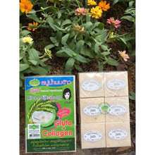 Load image into Gallery viewer, 12x Jam Thai Rice Milk Soap Collagen Face Body Herbal Handmade 60g