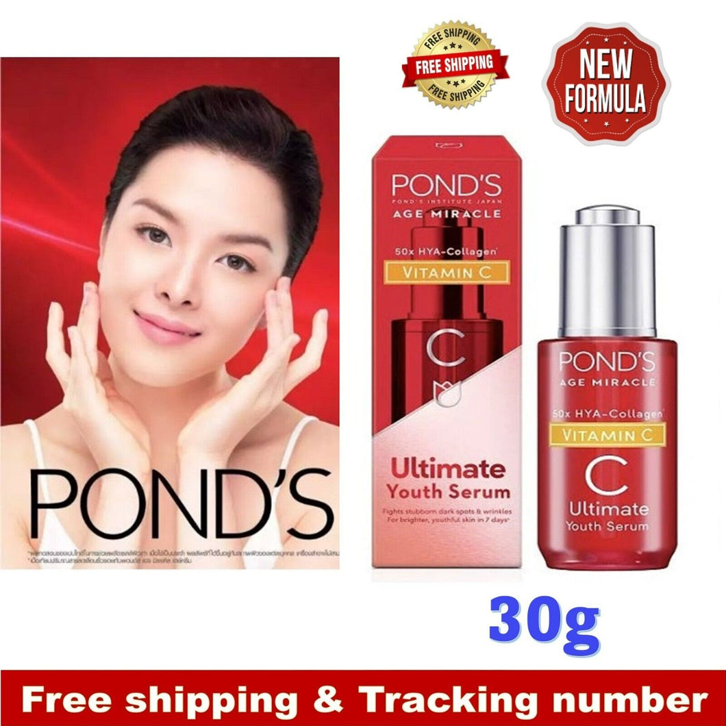 Pond's Age Miracle Ultimate Youth Essence Wrinkles Hya Collagen Face skin 30g